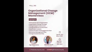 Organizational Change Management Master Class -1/3