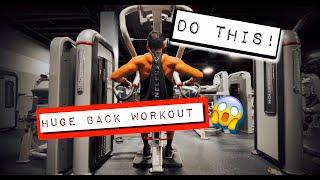 BACK WORKOUT for WIDE & THICK BACK w Reps and Sets