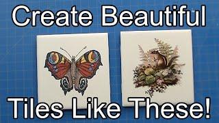 Create Beautiful Images onto Ceramic Tiles Fast and Easy!