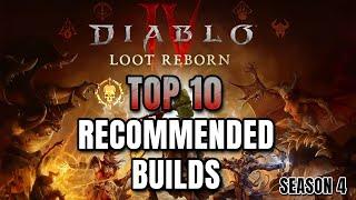 Top 10 Recommended Builds for Season 4 - Diablo 4