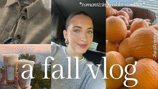 COZY FALL VLOG  | autumn days at home, fall shopping, thanksgiving, outfits & romanticizing fall