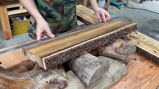 Use Leftover Pieces Of Wood To Make A Wonderful Tea Table Set // Professional Woodworking Skills