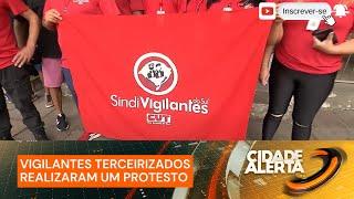 Protesto: terceirizados da Fasc reclamam salários atrasados