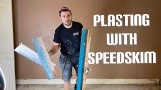 How to plaster ceiling using speed skim