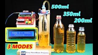 DIY 3 Mode Automatic Bottle Filling Machine using Arduino