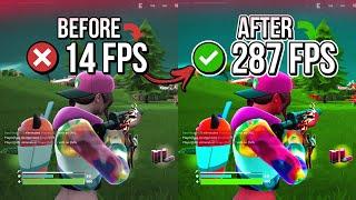 FORTNITE: HOW TO BOOST FPS AND FIX FPS DROPS / STUTTER| Low-End PC️