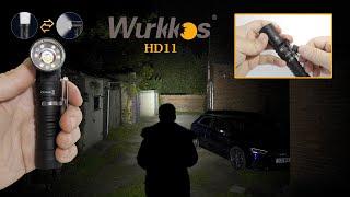 Wurkkos HD11 - 90° rotational flashlight with switchable floodlight & spotlight modes - Type-C