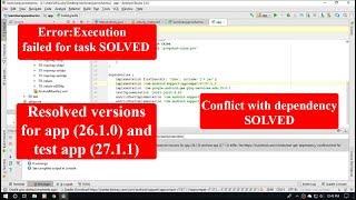 Error:Execution failed for task | Resolved versions for app | SOLVED | ANDROID STUDIO