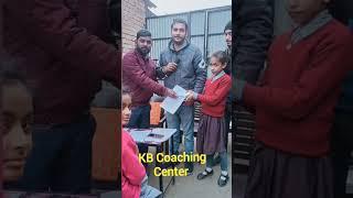 #shorts Result distribute for  KB Coaching Center by Rishu Dubey