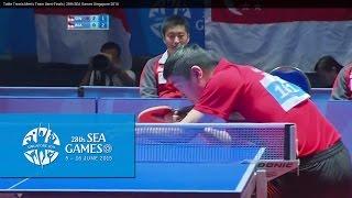 Table Tennis Men's Team Semi-Finals Singapore vs Indonesia Match 1 | 28th SEA Games Singapore 2015