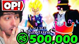 I Made my Meta Units OVERPOWERED in Anime Adventures Re-Launch! (UNLIMITED Robux Budget)