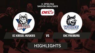 DEL2: EC Kassel Huskies vs. EHC Freiburg | Highlights - 4. Spieltag | SDTV Eishockey