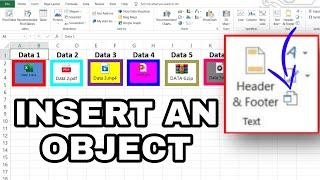 How to insert an object in excel || MS excel insert object || Computorism