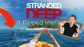 SHARK FLIPPED MY RAFT!!! Stranded Deep PS4 S1 E2