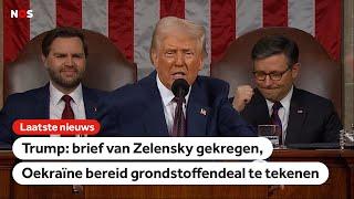 Trump in toespraak over Zelensky, Groenland en Mars