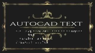 autodesk autocad text