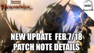 Neverwinter New Update Feb 7-18 Patch Note Details