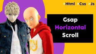 Horizontal scroll animation with Gsap ScrollTrigger | Creative tutorial