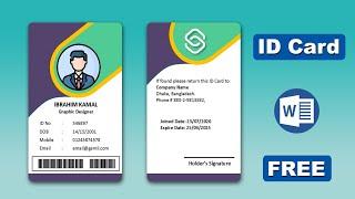 How to Create Staff Identity Card Template using Microsoft Word