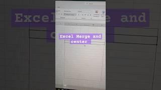 MS EXCELL MERGE AND CENTER || MERGE ACROSS || UNMERGE CELL || #MSEXCELL || #microsoft ||