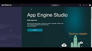 Demo on App Engine Studio in ServiceNow