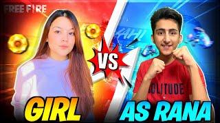 A_s Gaming Girlfriend Vs As Rana 1 Vs 1 - Garena Free Fire