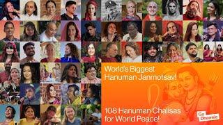 108 Chalisas for World for Peace | Hanuman Janmotsav 2024 | Go Dharmic
