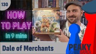 How to play Dale of Merchants board game - Full teach + Visuals - Peaky Boardgamer