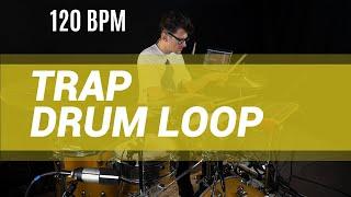 Trap drum loop 120 BPM // The Hybrid Drummer