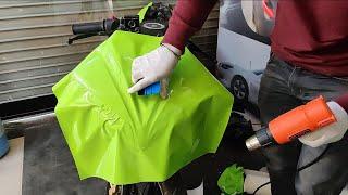 Yamaha R15 Vinyl Wrapping Lime Green | R15 Modification | Vwraps Sikar |