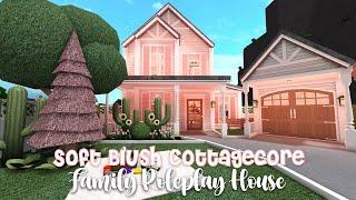 Minami Oroi Bloxburg Speedbuild and Tour Soft Blush Cottagecore Family Roleplay House