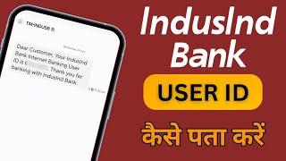 Indusind bank user id forget ll Indusind bank user id kaise pata karen