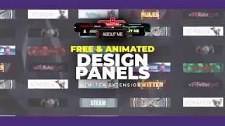 Free Twitch Panels - 30+ Designs for your Twitch Profile (Free and Animated)