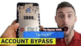 Tecno K7 Bypass Google Account || Tecno K7 Frp Bypass Working 1000%