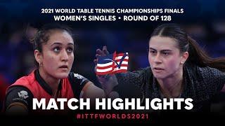 Manika Batra vs Bruna Takahashi | 2021 World Table Tennis Championships Finals | WS | R128