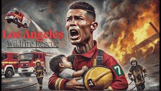 RONALDO and MESSI Save the Day in Los Angeles Wildfire Rescue!