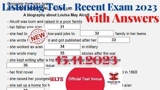 IELTS Listening Actual Test 2023 with Answers | 15.11.2023