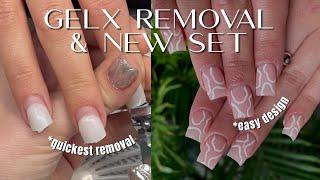 HOW TO DO GELX REMOVAL THE QUICKEST WAY | GELX FULL SET- Step by step GelX Nails