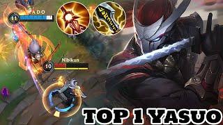 Wild Rift Yasuo - Top 1 Yasuo Gameplay " Yasuo Main" Rank Challenger