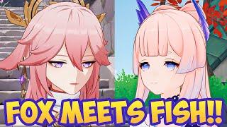 YAE MIKO Meets KOKOMI & GOROU Pen Pals Buddy| Festival Deeds Part IV Cutscene Genshin Impact