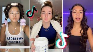 Makeup Tutorial Tiktok Compilation - GRWM  ( Get Ready With Me ) ️(Skincare, Makeup, Outfits) 974