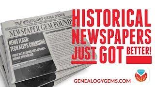 Historical newspaper research just got better with this awesome website