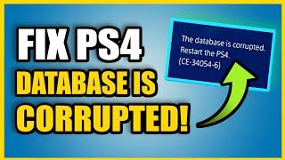 How to fix PS4 Database is Corrupted and make your PS4 FASTER! (100% Works!)