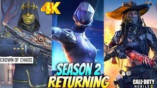 *MEW* Season 2 Upcoming All Returning Lucky Draws & Confirmed Release Date | CoD Mobile S2 Leaks