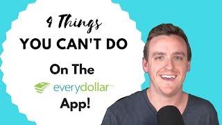 4 Things You Can't Do on the EveryDollar App