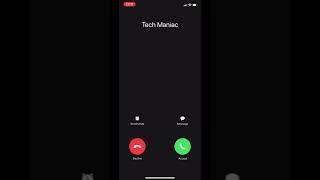 iPhone Incoming Call Screen (iOS 14)