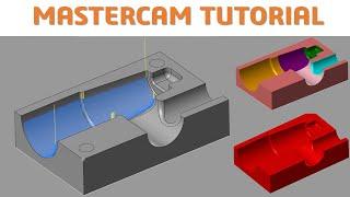 MasterCAM 2021 Tutorial #93 | Mill 3D Machining Mold