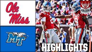 Ole Miss Rebels vs. Middle Tennessee State Blue Raiders | Full Game Highlights | ESPN CFB