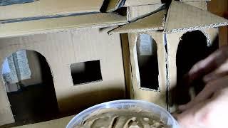 DIY Fairy House Cottage Using Cardboard. How To Build a Mini House