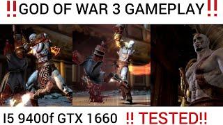 RPCS3 Emulator GOD OF WAR 3 PC GAMEPLAY i5 9400F GTX 1660